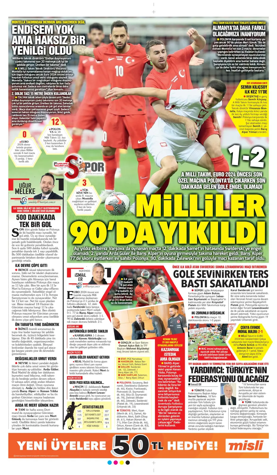 "Fenerbahçe çok ama çok büyük oynuyor'" | Sporun manşetleri (11 Haziran 2024) - 20 "Fenerbahçe çok ama çok büyük oynuyor'" | Sporun manşetleri (11 Haziran 2024) - 20