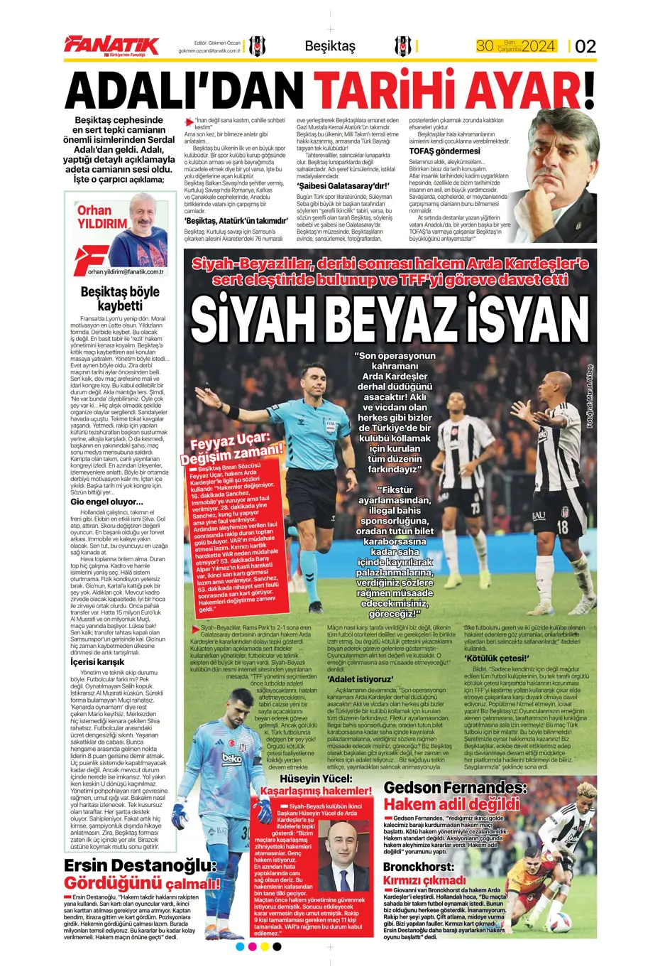 "Anderson Talisca atağı" | Sporun manşetleri - 6