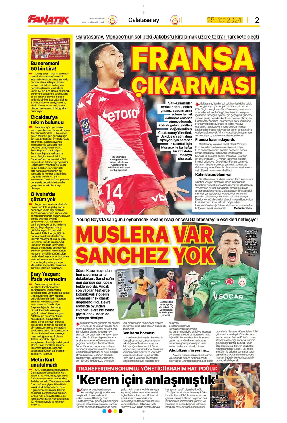 "Fenerbahçe'den yıldız bombardımanı" | Sporun manşetleri - 3 "Fenerbahçe'den yıldız bombardımanı" | Sporun manşetleri - 3