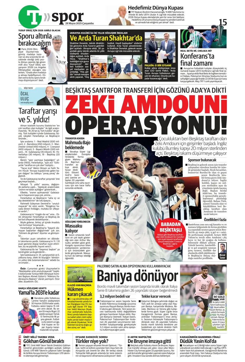 "Bernardo Silva'dan Aslan'a mesaj" | Sporun manşetleri - 27