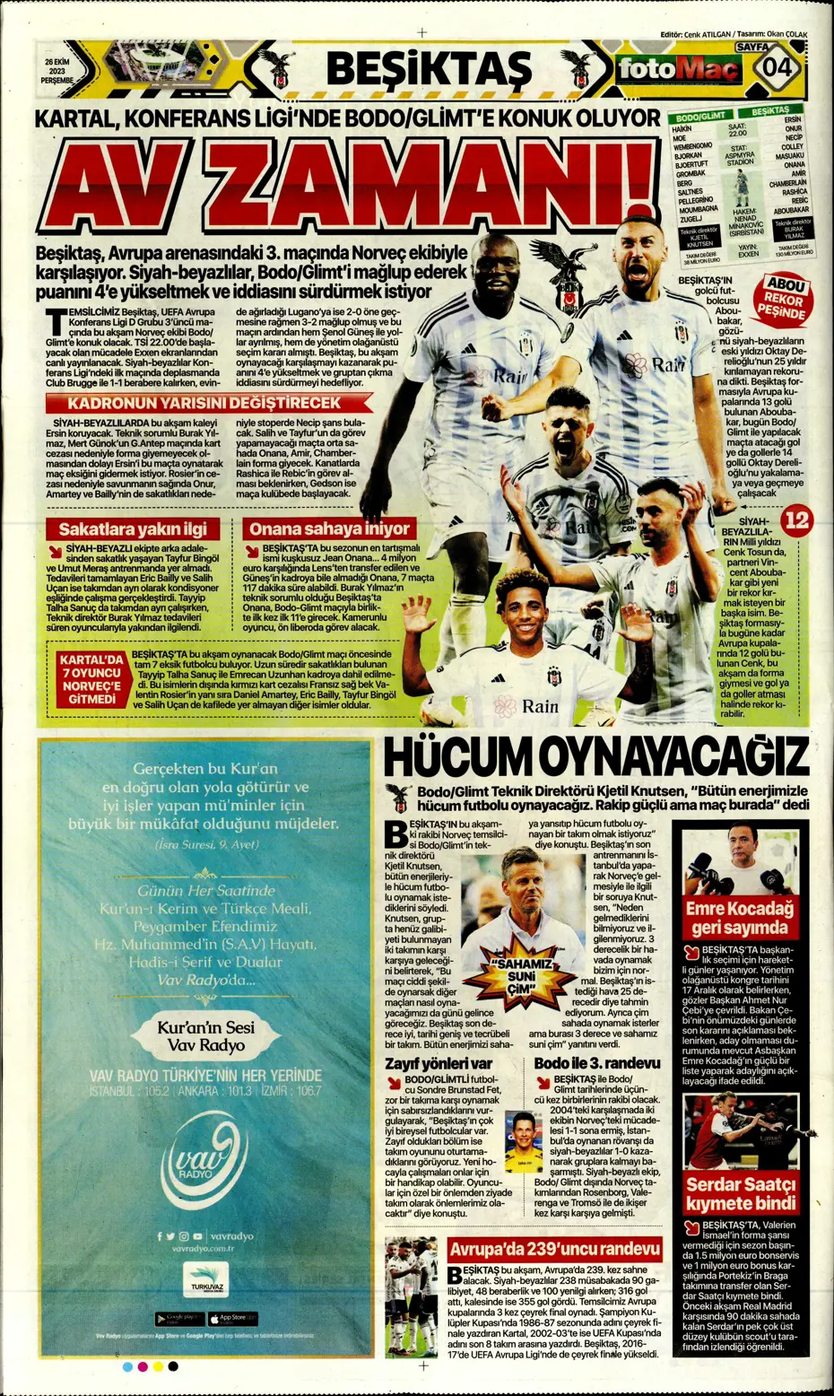 "Okan hoca haklıymış!" | Sporun manşetleri (26 Ekim 2023) - 12 "Okan hoca haklıymış!" | Sporun manşetleri (26 Ekim 2023) - 12