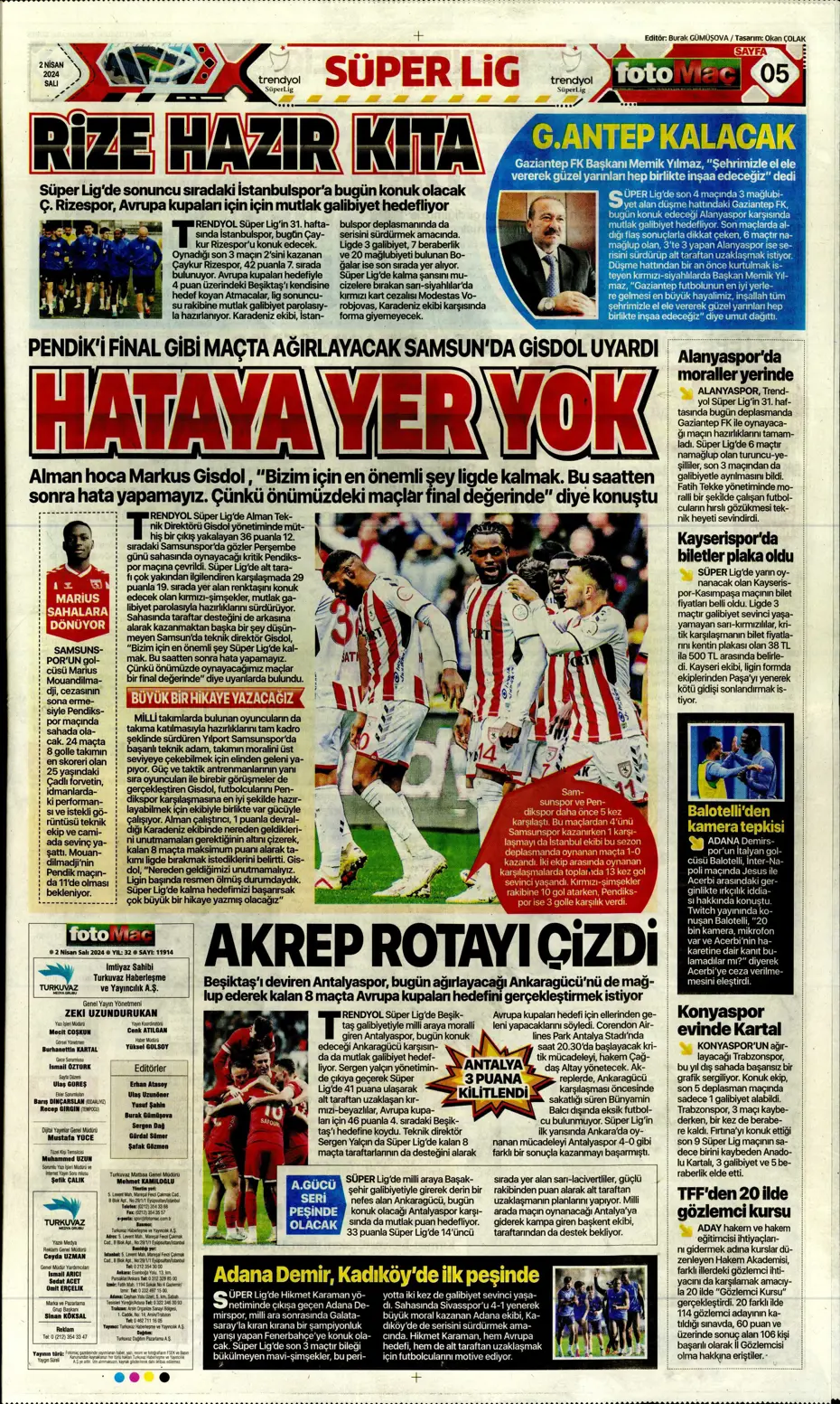 "Fenerbahçe'de tarihi gün" | Sporun manşetleri (2 Nisan 2024) - 13 "Fenerbahçe'de tarihi gün" | Sporun manşetleri (2 Nisan 2024) - 13