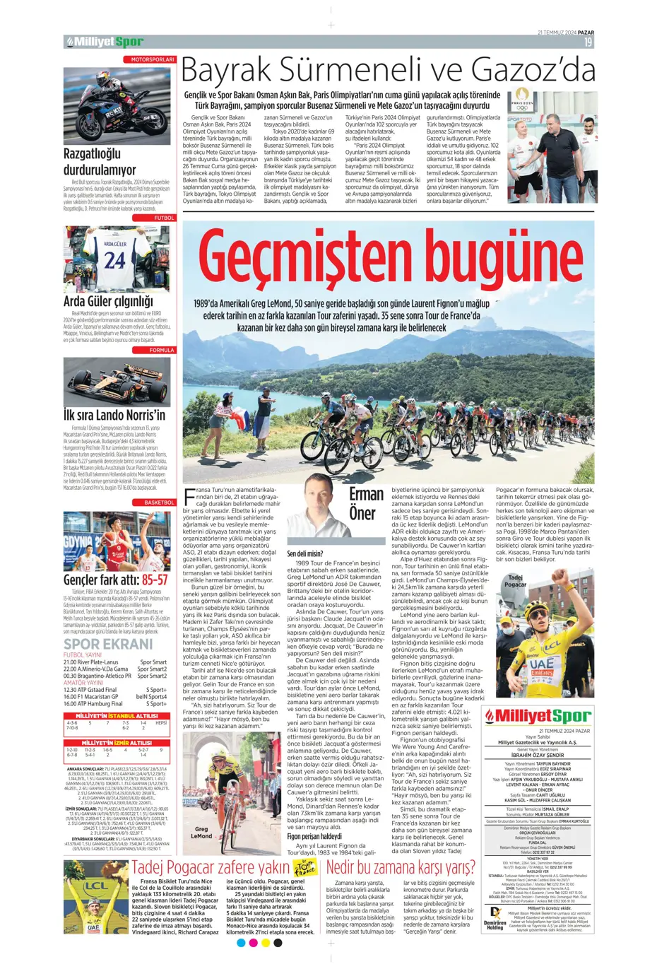 "Fenerbahçe'den Berge hamlesi" | Sporun Manşetleri (21 Temmuz 2024) - 22 "Fenerbahçe'den Berge hamlesi" | Sporun Manşetleri (21 Temmuz 2024) - 22