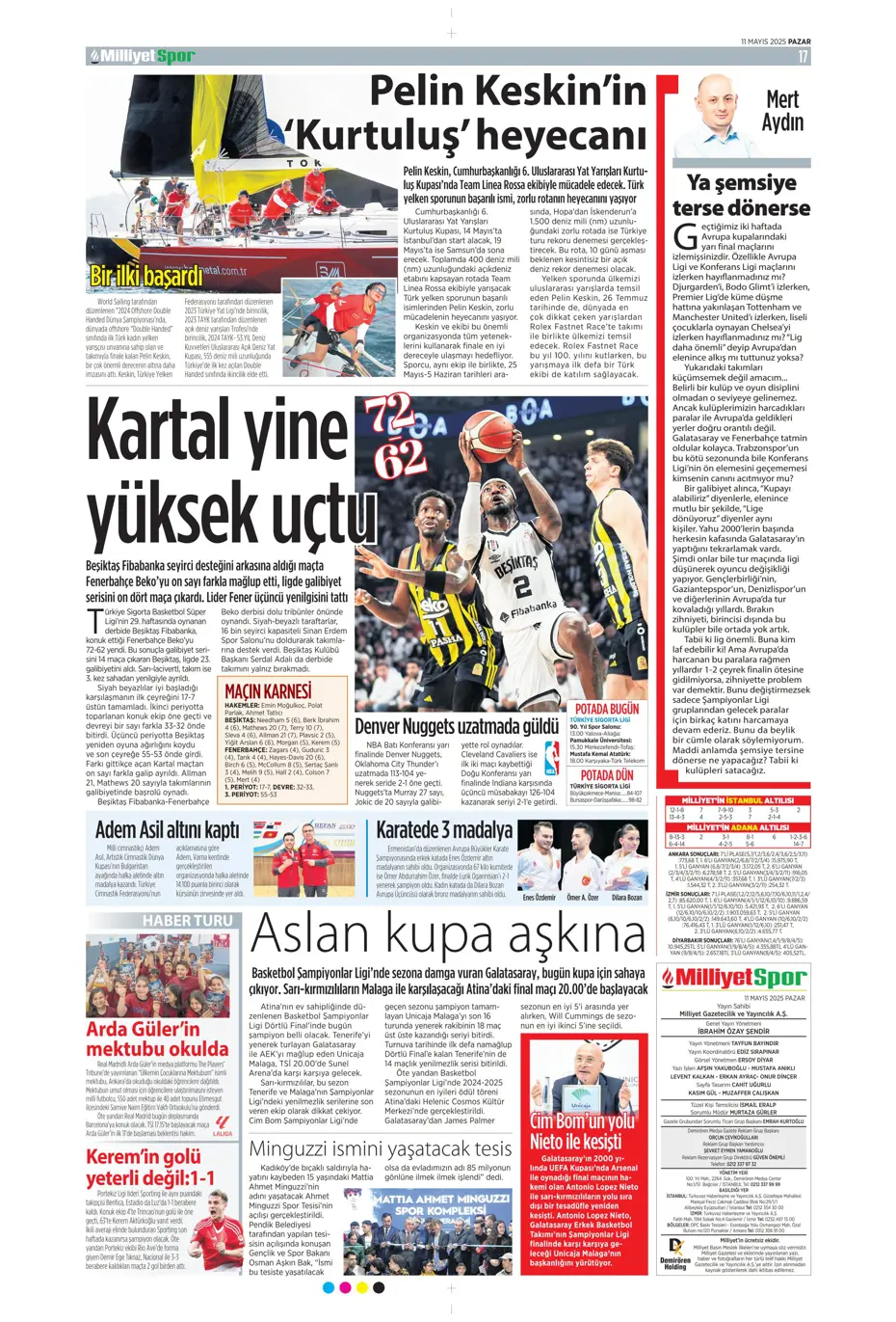 "Cimbom şampiyo..." | Sporun manşetleri - 20