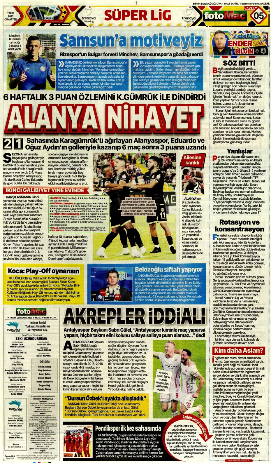 "Şok eden Nelsson iddiası" | Sporun manşetleri (7 Ekim 2023) - 14 "Şok eden Nelsson iddiası" | Sporun manşetleri (7 Ekim 2023) - 14