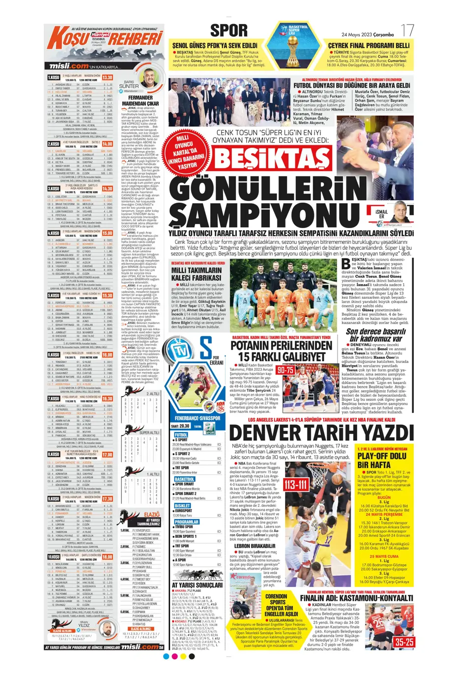 "Aslan'da taarruz başladı" | Sporun Manşetleri - 13