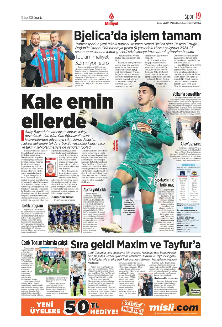 "Galatasaray'ın şov gecesi" | Sporun Manşetleri - 29 "Galatasaray'ın şov gecesi" | Sporun Manşetleri - 29