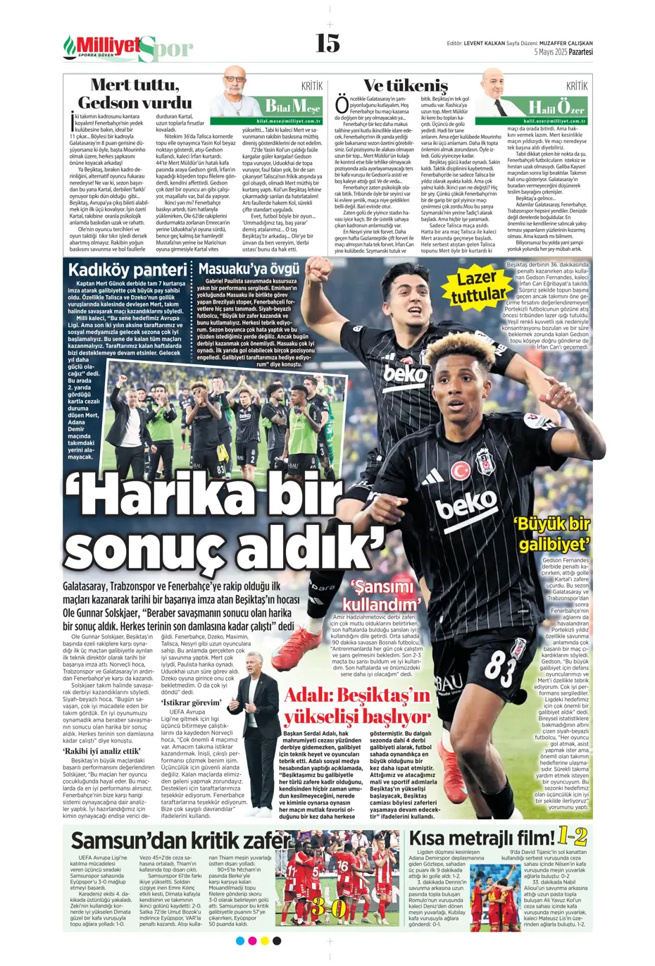 "Hayallere Kartal pençesi" | Sporun manşetleri - 26