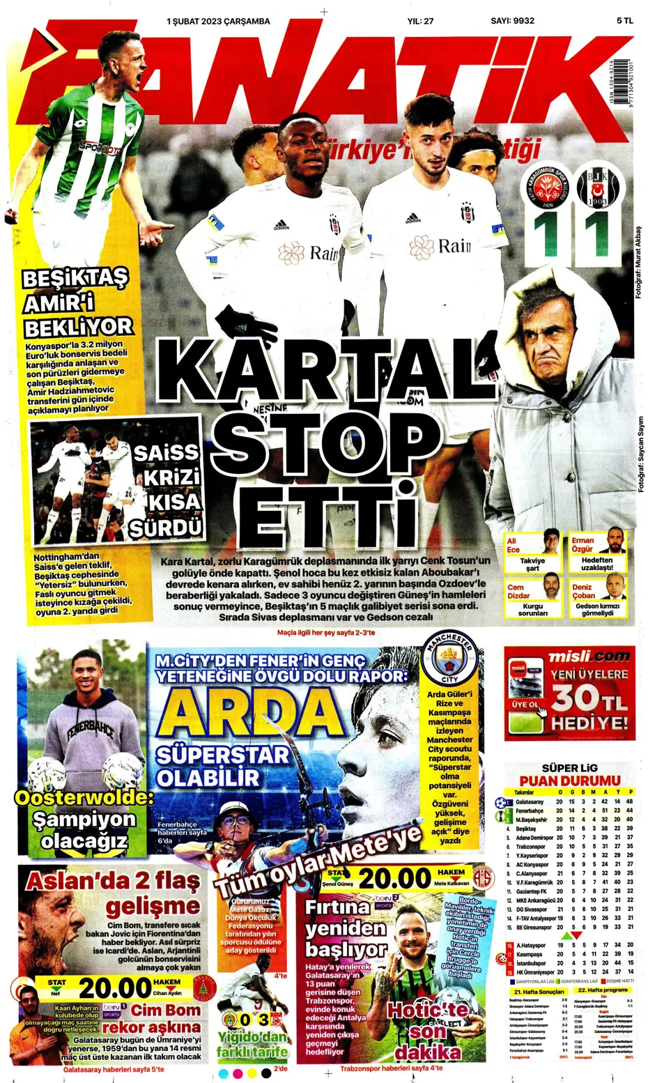 Sporun Manşetleri (1 Şubat 2023) - 6