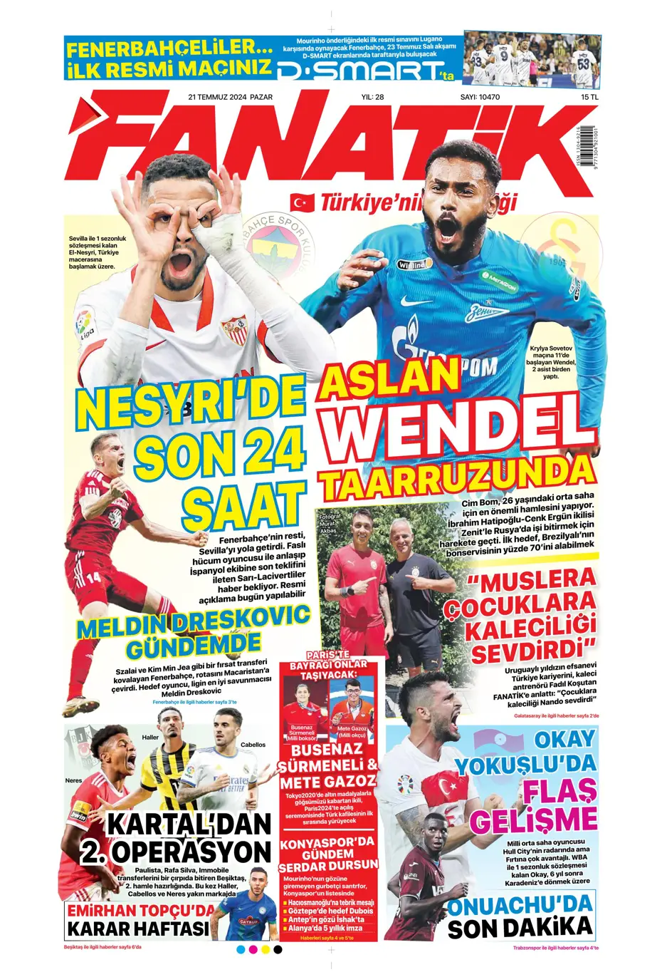 "Fenerbahçe'den Berge hamlesi" | Sporun Manşetleri (21 Temmuz 2024) - 3 "Fenerbahçe'den Berge hamlesi" | Sporun Manşetleri (21 Temmuz 2024) - 3