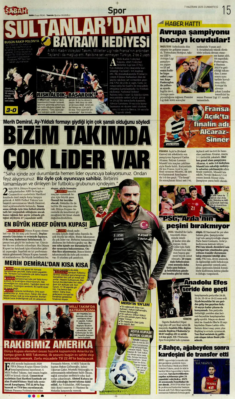 "Osayi, Beşiktaş'a doğru" | Sporun manşetleri (7 Haziran 2025) - 25