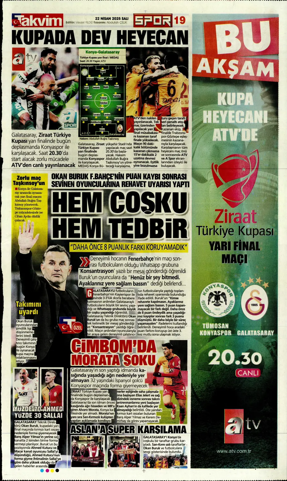"Fenerbahçe'de gözler artık divanda" | Sporun manşetleri - 33