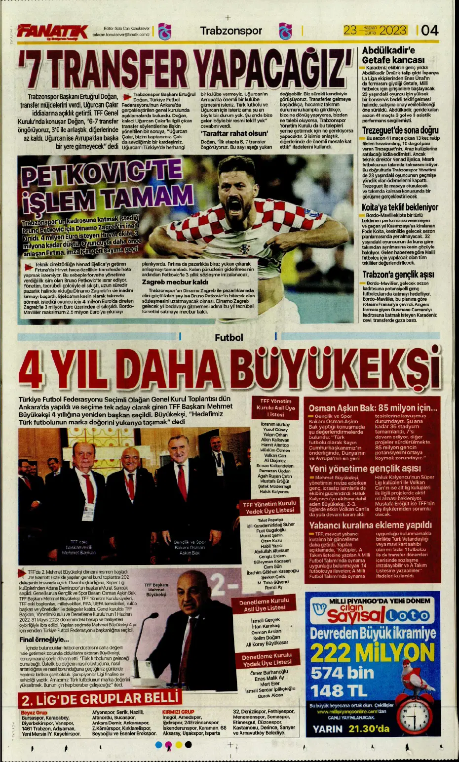 "Cüneyt Çakır ve Abdullah Avcı geliyor" | Sporun manşetleri (23 Haziran 2023) - 5