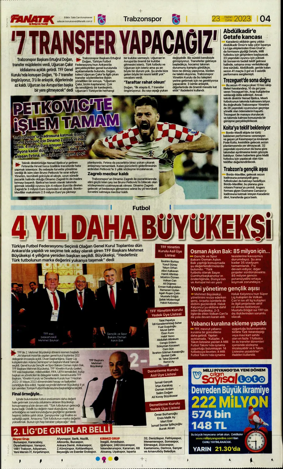 "Cüneyt Çakır ve Abdullah Avcı geliyor" | Sporun manşetleri (23 Haziran 2023) - 7 "Cüneyt Çakır ve Abdullah Avcı geliyor" | Sporun manşetleri (23 Haziran 2023) - 7