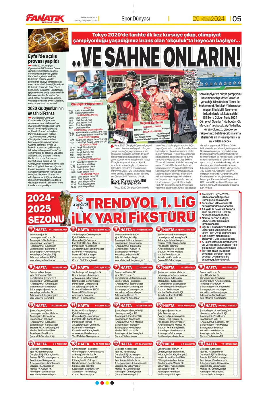 "Fenerbahçe'de sıra geldi orta saha transferine" | Sporun manşetleri - 7 "Fenerbahçe'de sıra geldi orta saha transferine" | Sporun manşetleri - 7