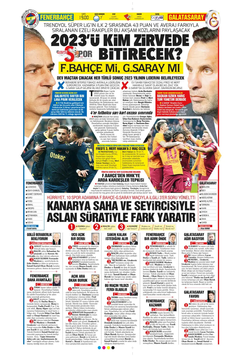 "Flick takımı görünce vazgeçti" | Sporun manşetleri (24 Aralık 2023) - 19