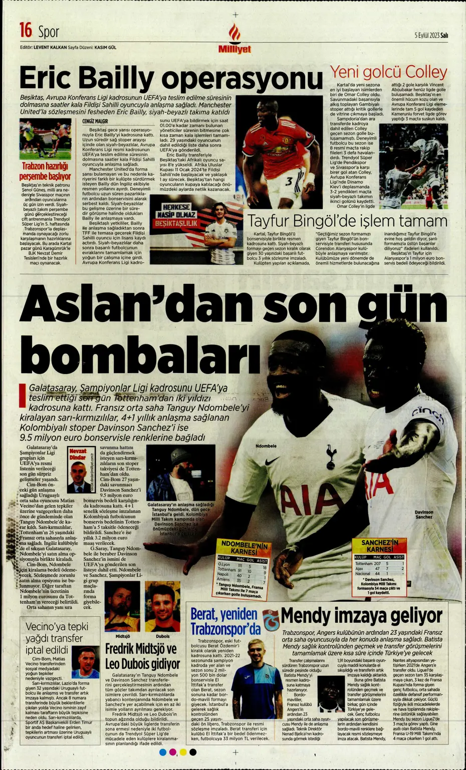 "Aslan'dan çifte bomba" | Sporun Manşetleri - 22 "Aslan'dan çifte bomba" | Sporun Manşetleri - 22