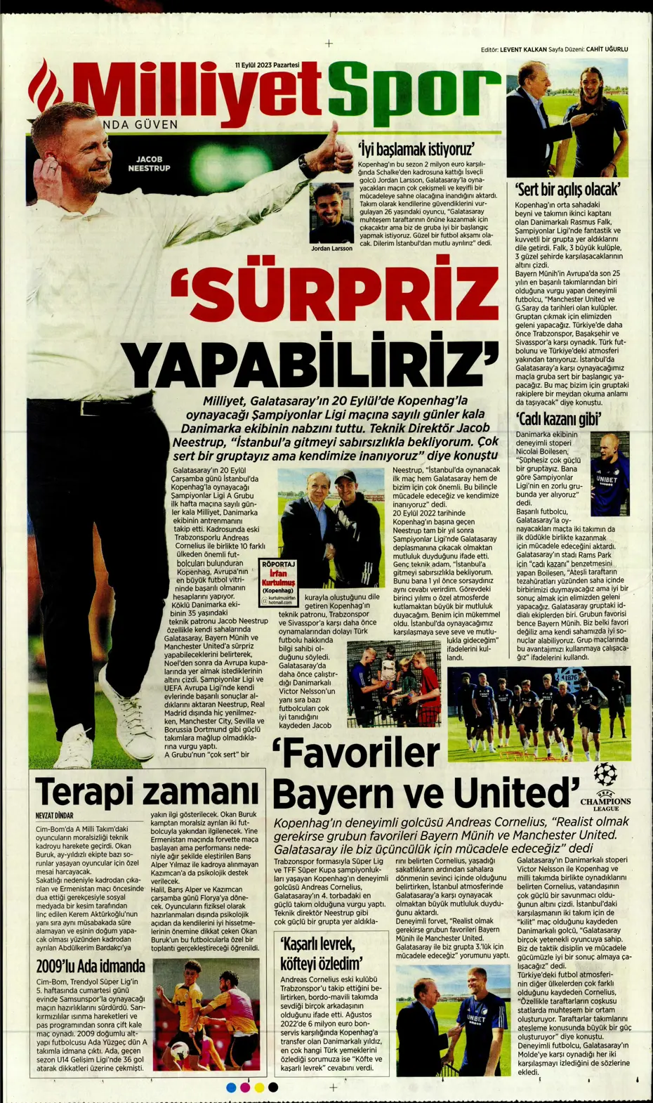 "Sacha Boey, İtalya yolcusu" | Sporun manşetleri (11 Eylül 2023) - 24 "Sacha Boey, İtalya yolcusu" | Sporun manşetleri (11 Eylül 2023) - 24