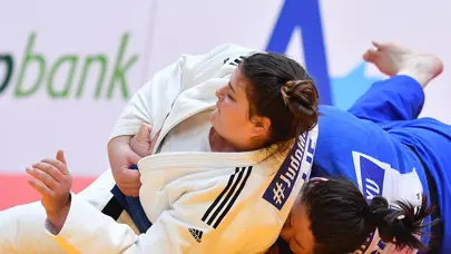 Milli judocu Hilal Öztürk'ten Özbekistan'da bronz madalya