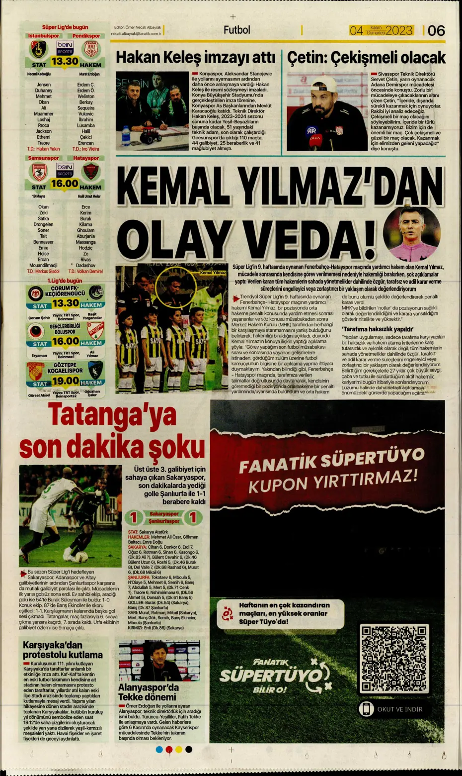 "Derbinin şifresi ilk çeyrek" | Sporun manşetleri (4 Kasım 2023) - 10