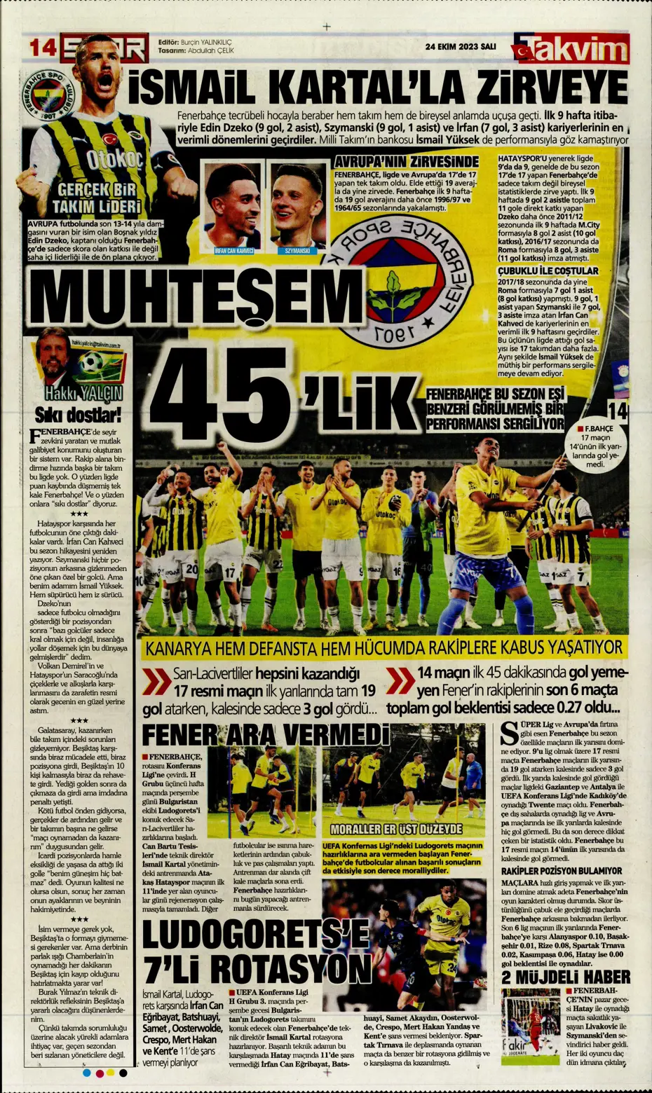 "Yine destan gecesi olsun" | Sporun Manşetleri - 33
