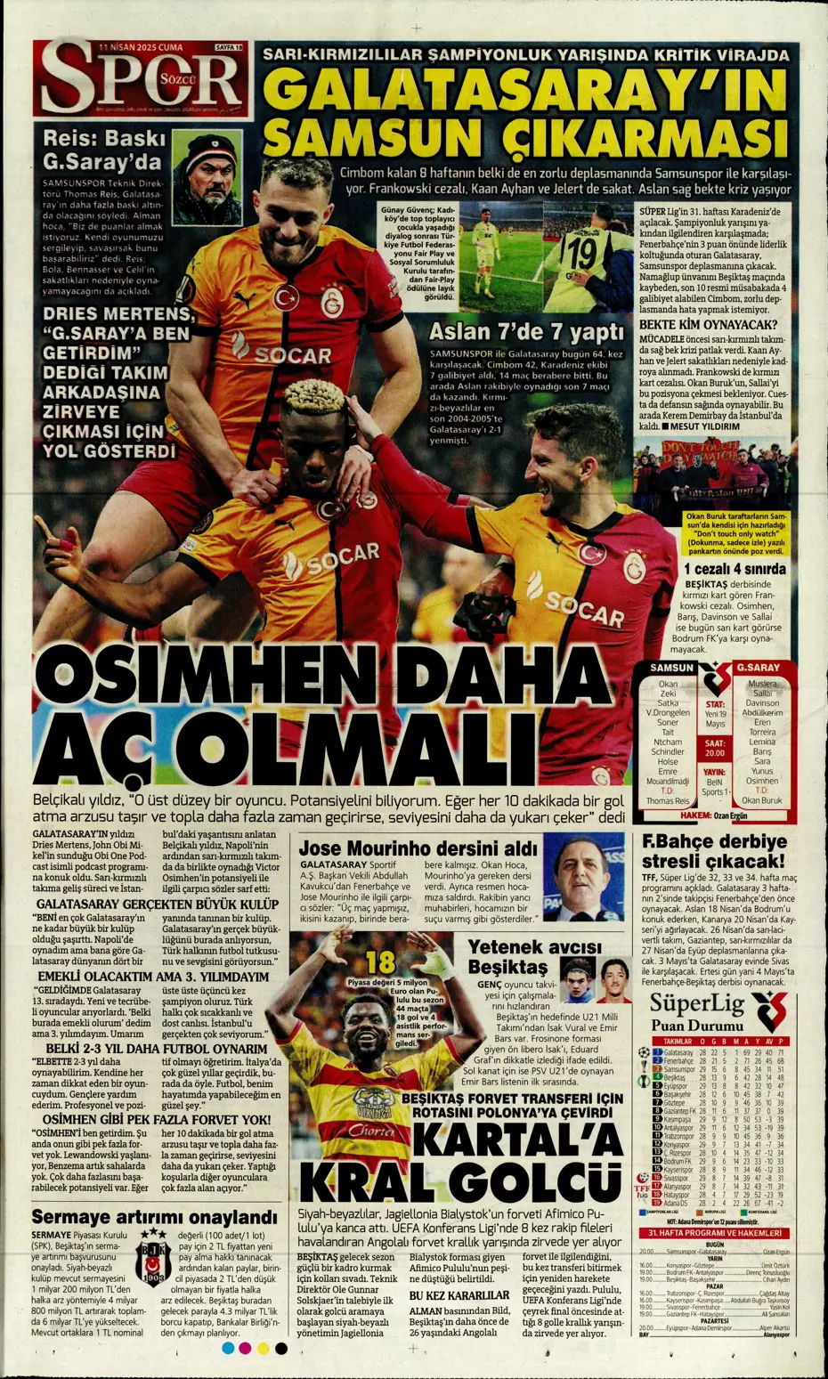 "Real Madrid'den Mourinho hamlesi" | Sporun manşetleri - 26