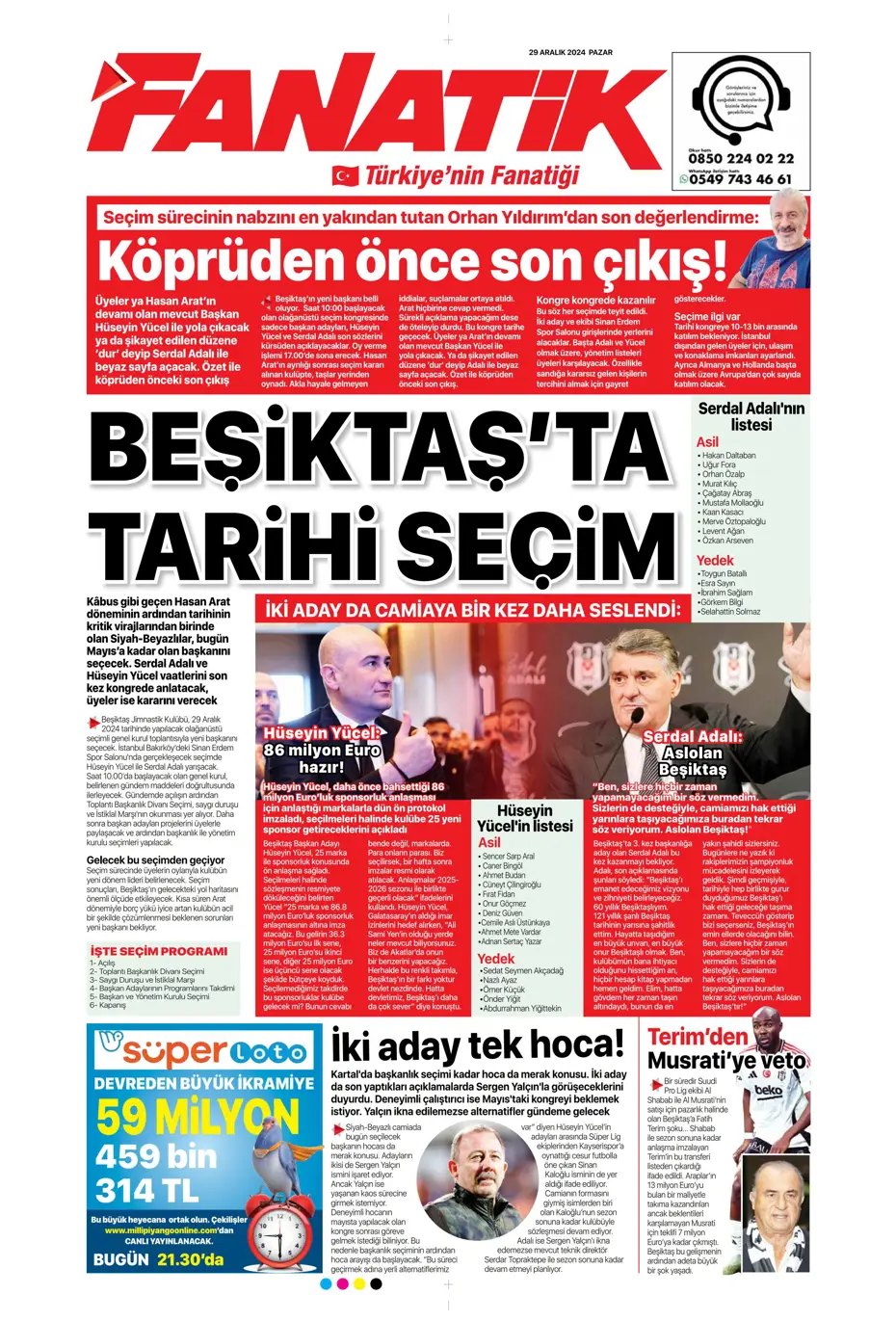 "Mikautadze'de sona doğru" | Sporun manşetleri (29 Aralık 2024) - 8