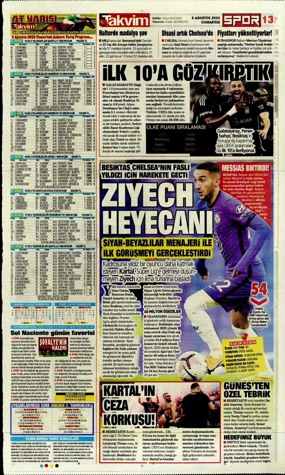 "Fener'e yıldız yağmuru" | Sporun Manşetleri (5 Ağustos 2023) - 25