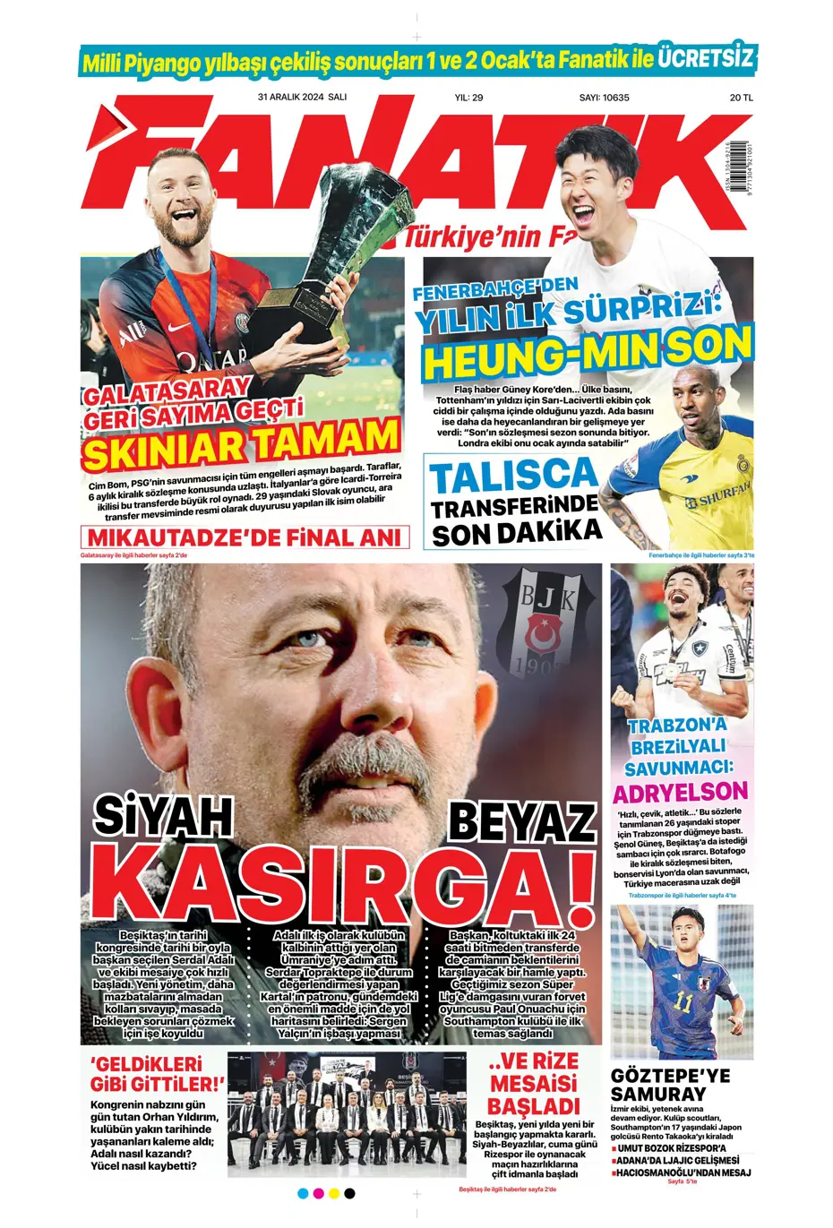 "Sergen Yalçın'la ilk görüşme" | Sporun manşetleri - 2