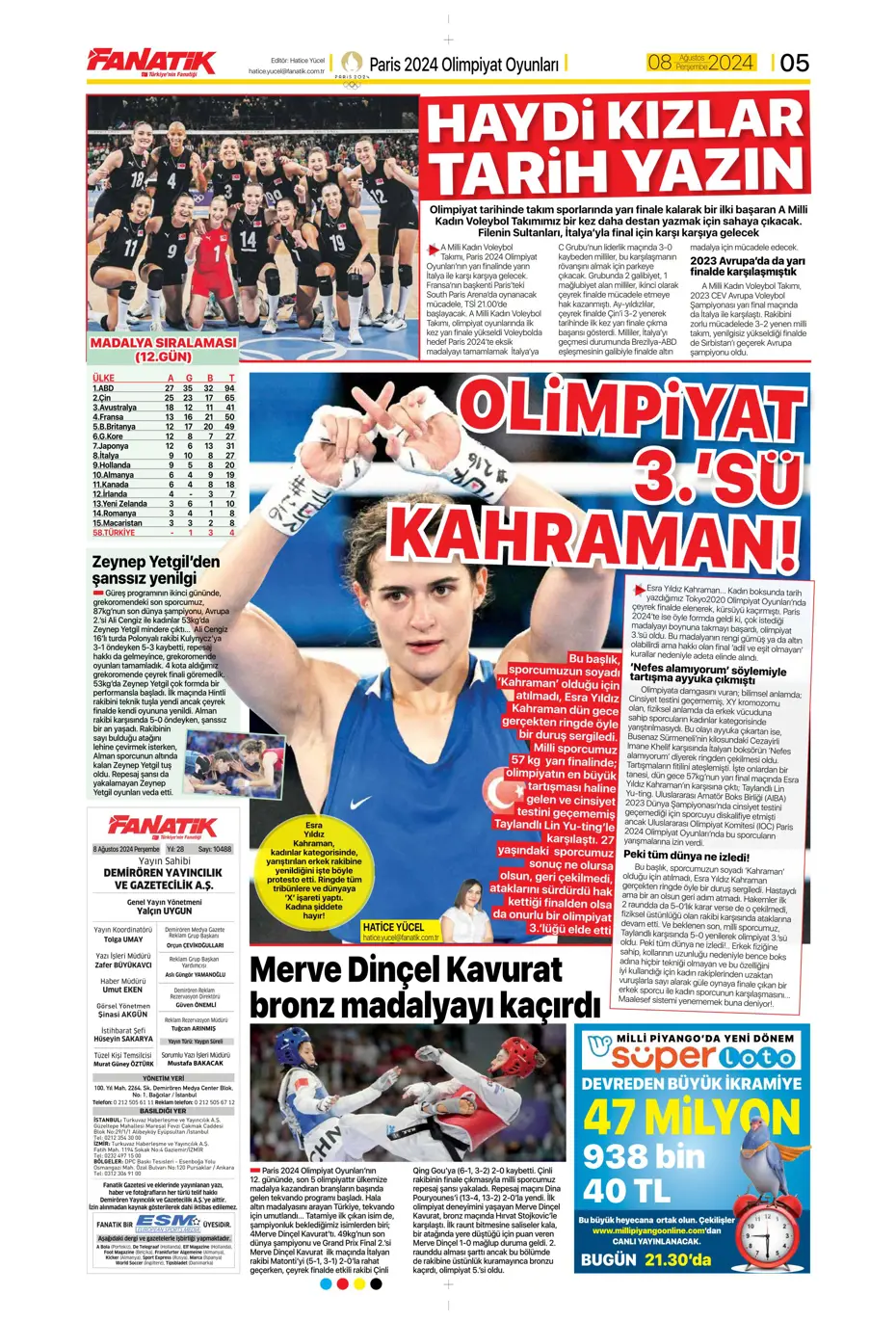 "Aslan'dan 3 yıldıza teklif" | Sporun manşetleri (8 Ağustos 2024) - 8 "Aslan'dan 3 yıldıza teklif" | Sporun manşetleri (8 Ağustos 2024) - 8