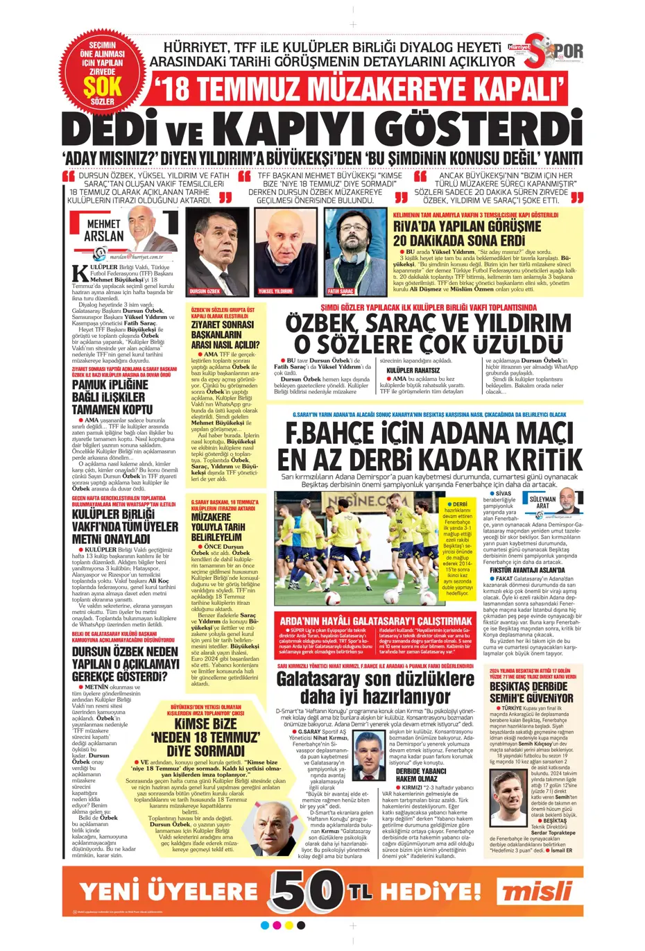 "Yeni sezona yeni Fenerbahçe" | Sporun manşetleri - 19