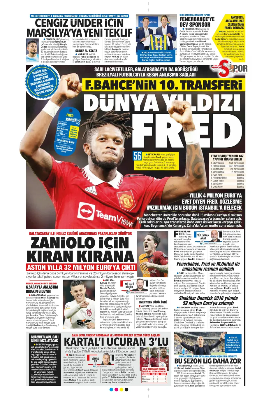 "Galatasaray'la anlaştım, bırakın gideyim" | Sporun manşetleri (12 Ağustos 2023) - 21