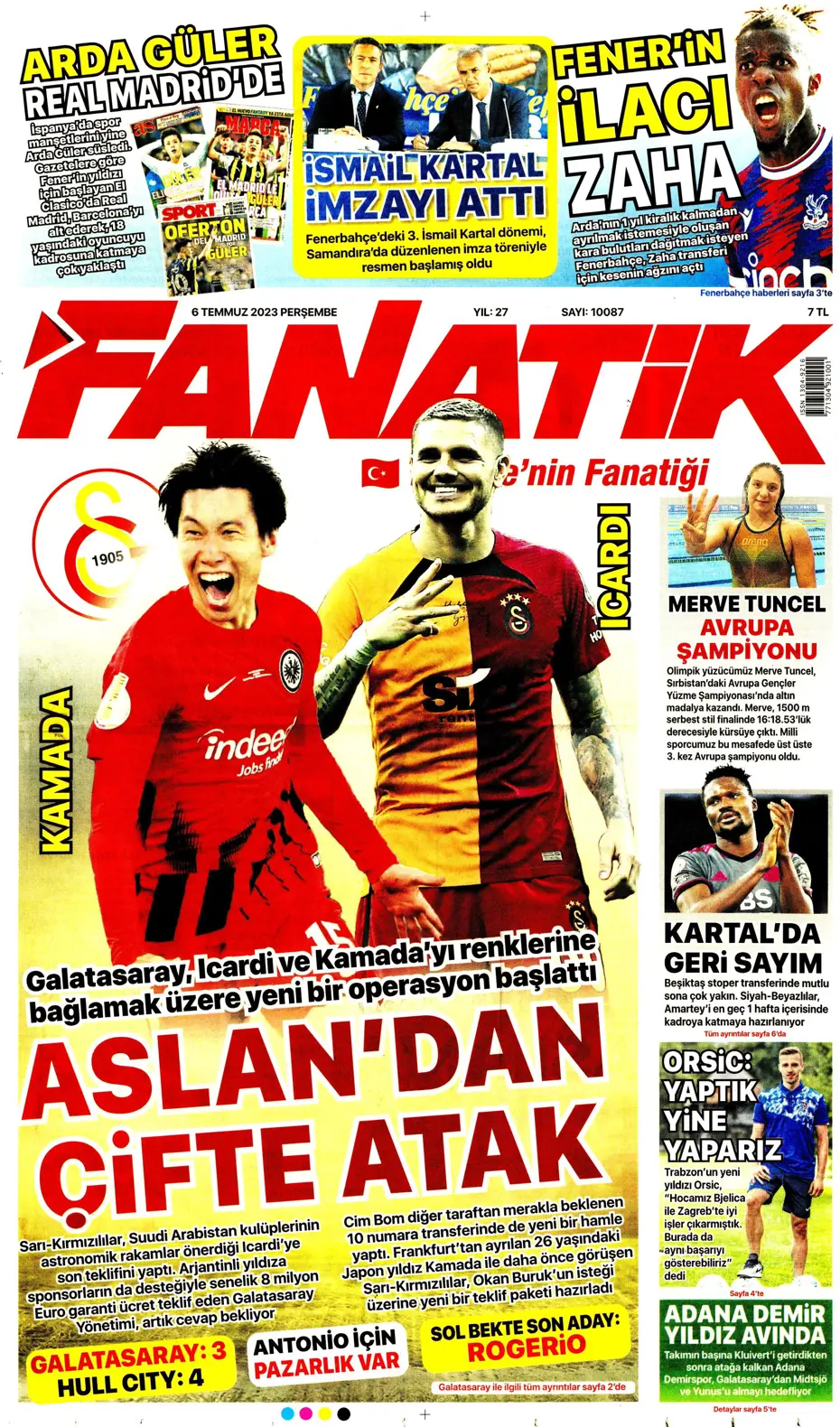 "Icardi'de Enrique krizi" | Sporun manşetleri (6 Temmuz 2023) - 2