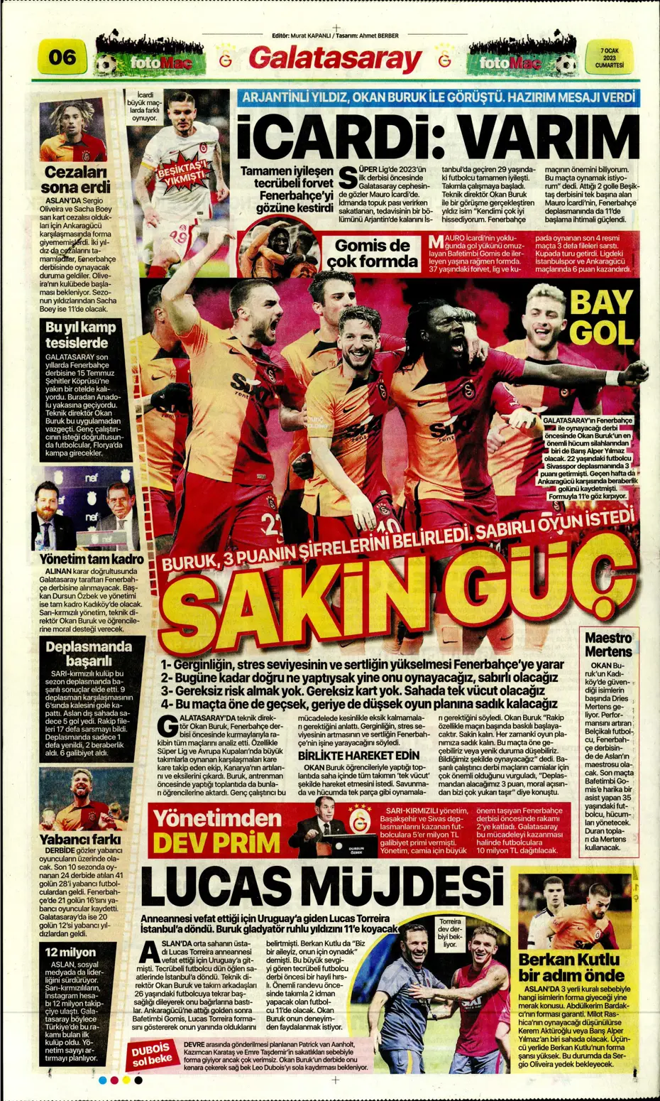 Sporun manşetleri (7 Ocak 2023) - 13