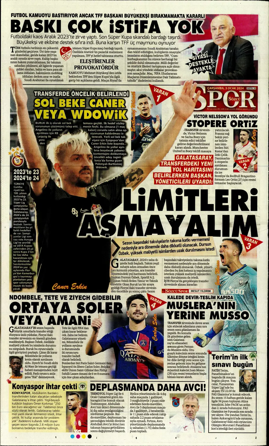 "Kartal'da Gabigol sürprizi" | Sporun manşetleri (3 Ocak 2024) - 29