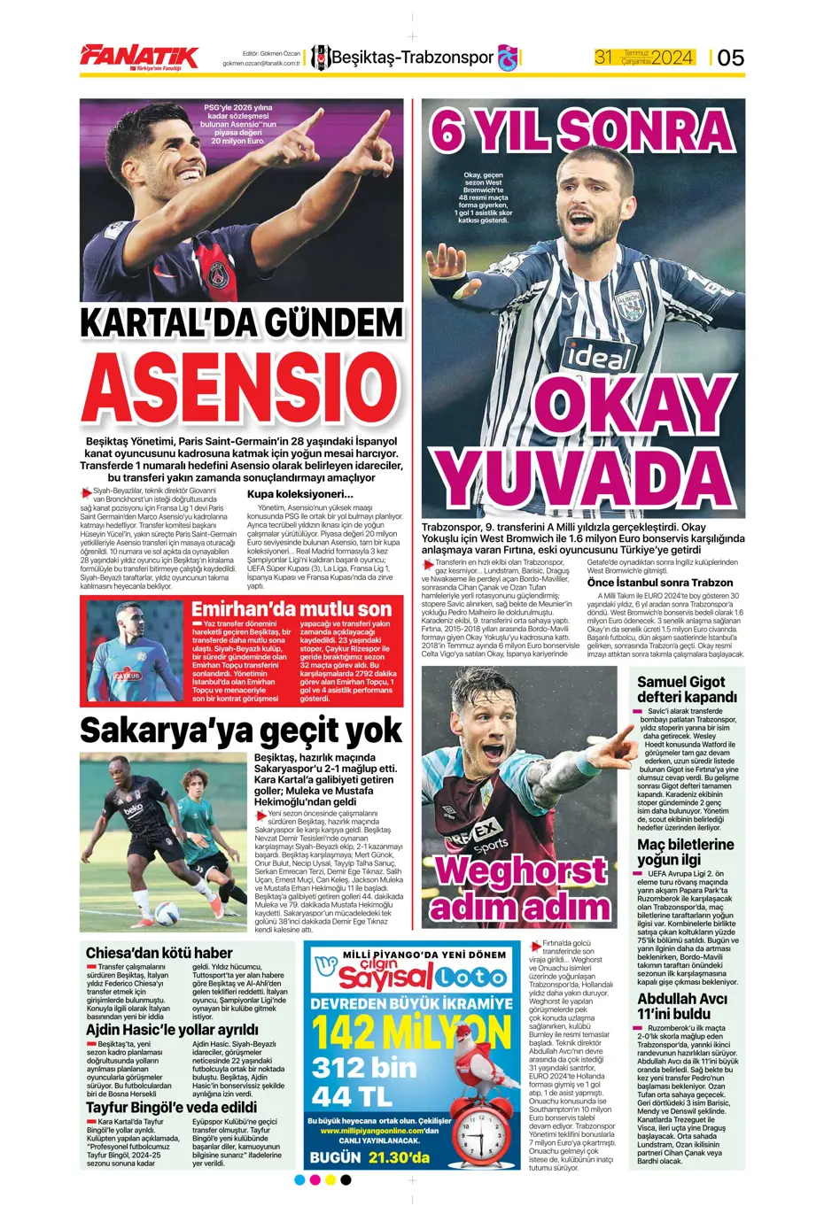 "Galatasaray'da orta sahada kriz var" | Sporun manşetleri - 7