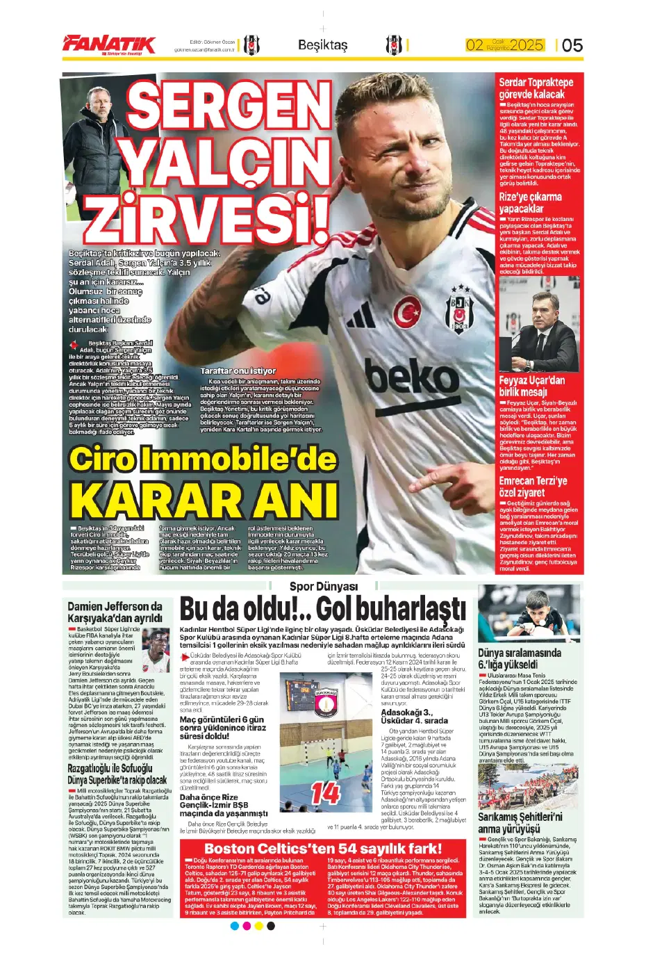 "Yeni transfer bombası Leroy Sane" | Sporun manşetleri - 5