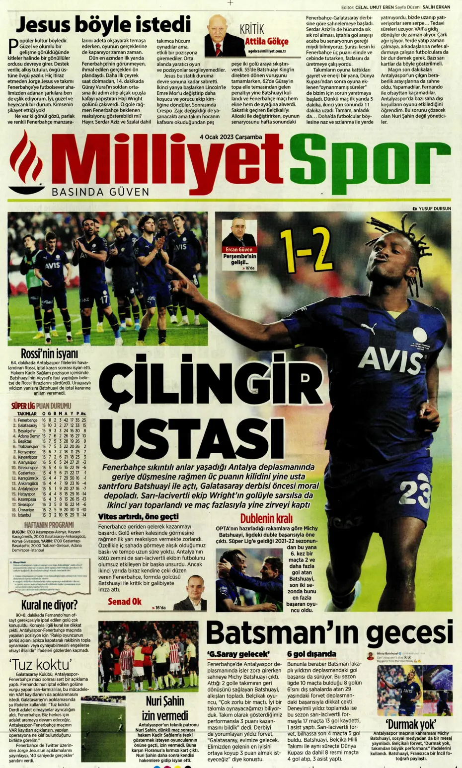 Sporun Manşetleri (4 Ocak 2023) - 26