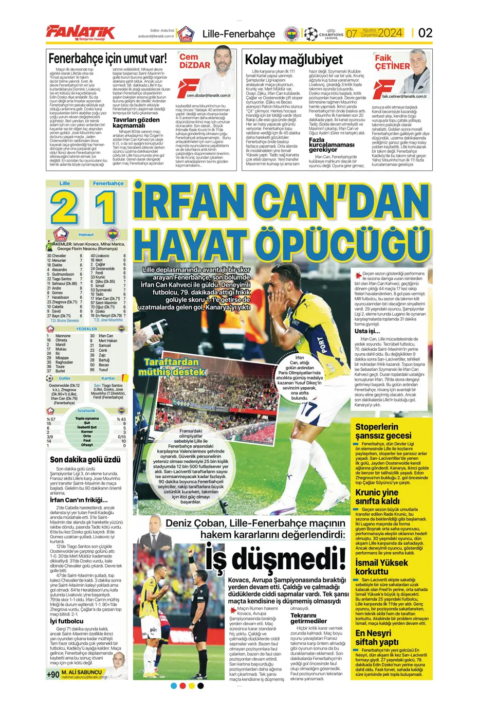 "12 milyon euroya Becao" | Sporun manşetleri - 4 "12 milyon euroya Becao" | Sporun manşetleri - 4