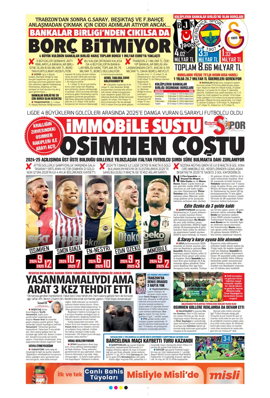 "Kim Min-Jae heyecanı" | Sporun manşetleri - 18