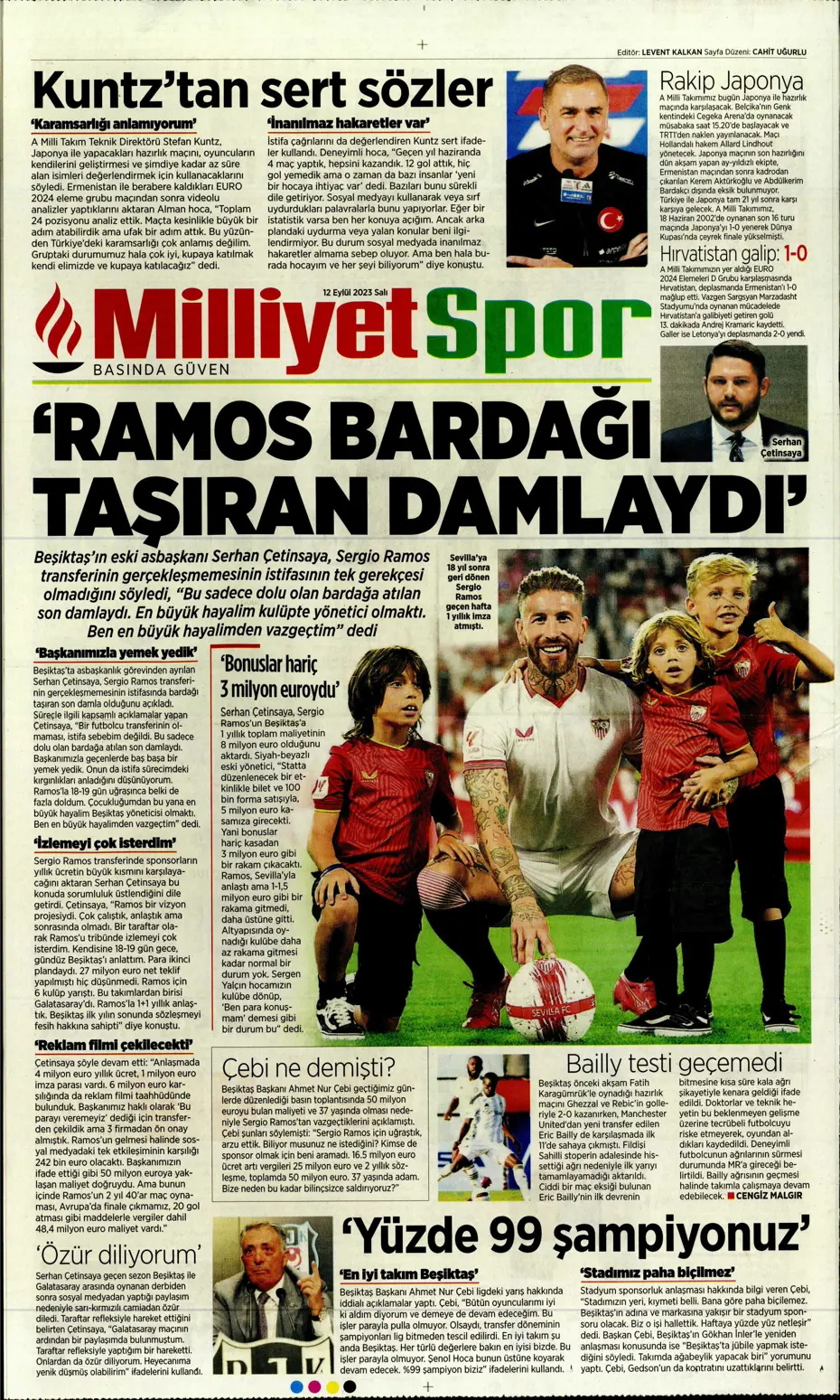 "Kartal'da Lingard sürprizi" | Sporun manşetleri (12 Eylül 2023) - 23