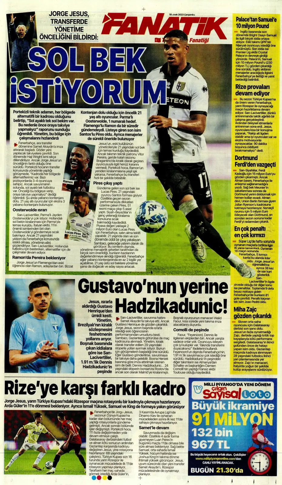 Sporun Manşetleri (18 Ocak 2023) - 10