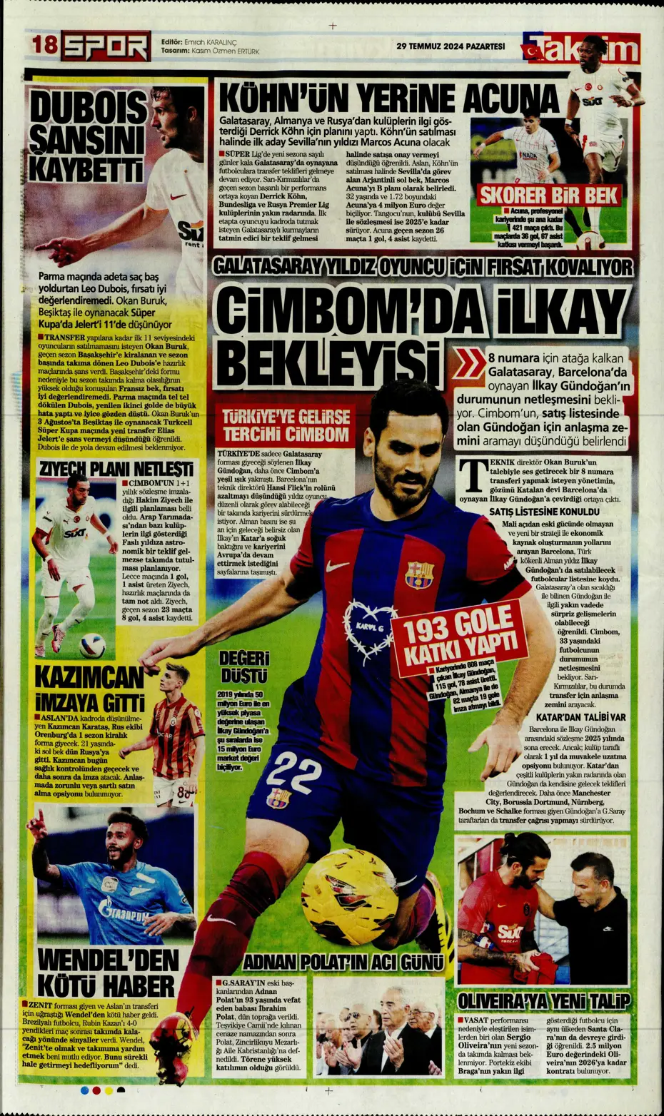 "Mourinho'nun prensi Kovacic" | Sporun manşetleri - 32 "Mourinho'nun prensi Kovacic" | Sporun manşetleri - 32
