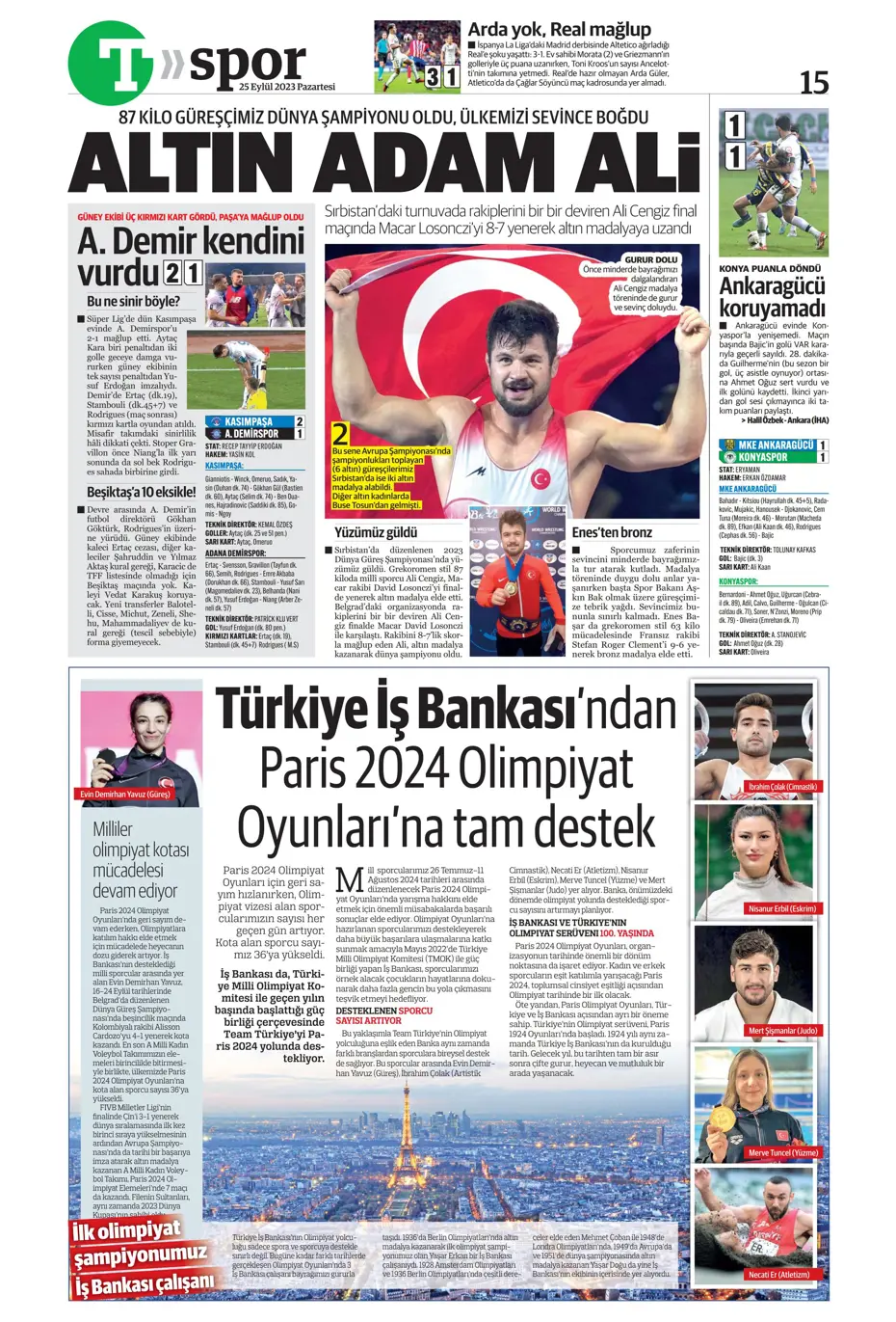 "Hesaplar Kahveci'den" | Sporun manşetleri (25 Eylül 2023) - 49