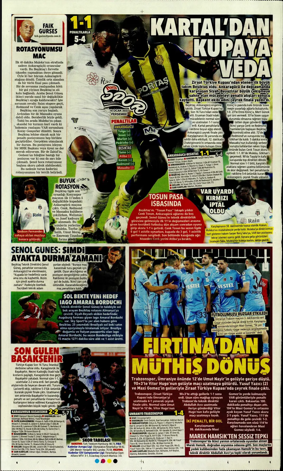 Sporun Manşetleri (19 Ocak 2023) - 21