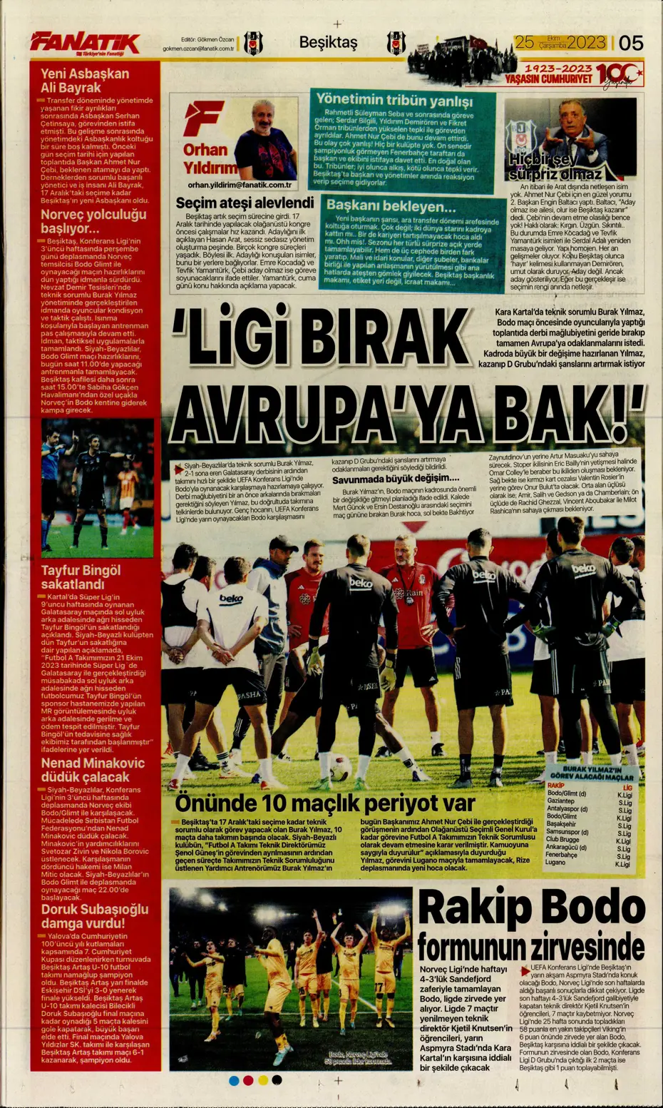 "Adaletin bu mu futbol?" | Sporun manşetleri (25 Ekim 2023) - 6