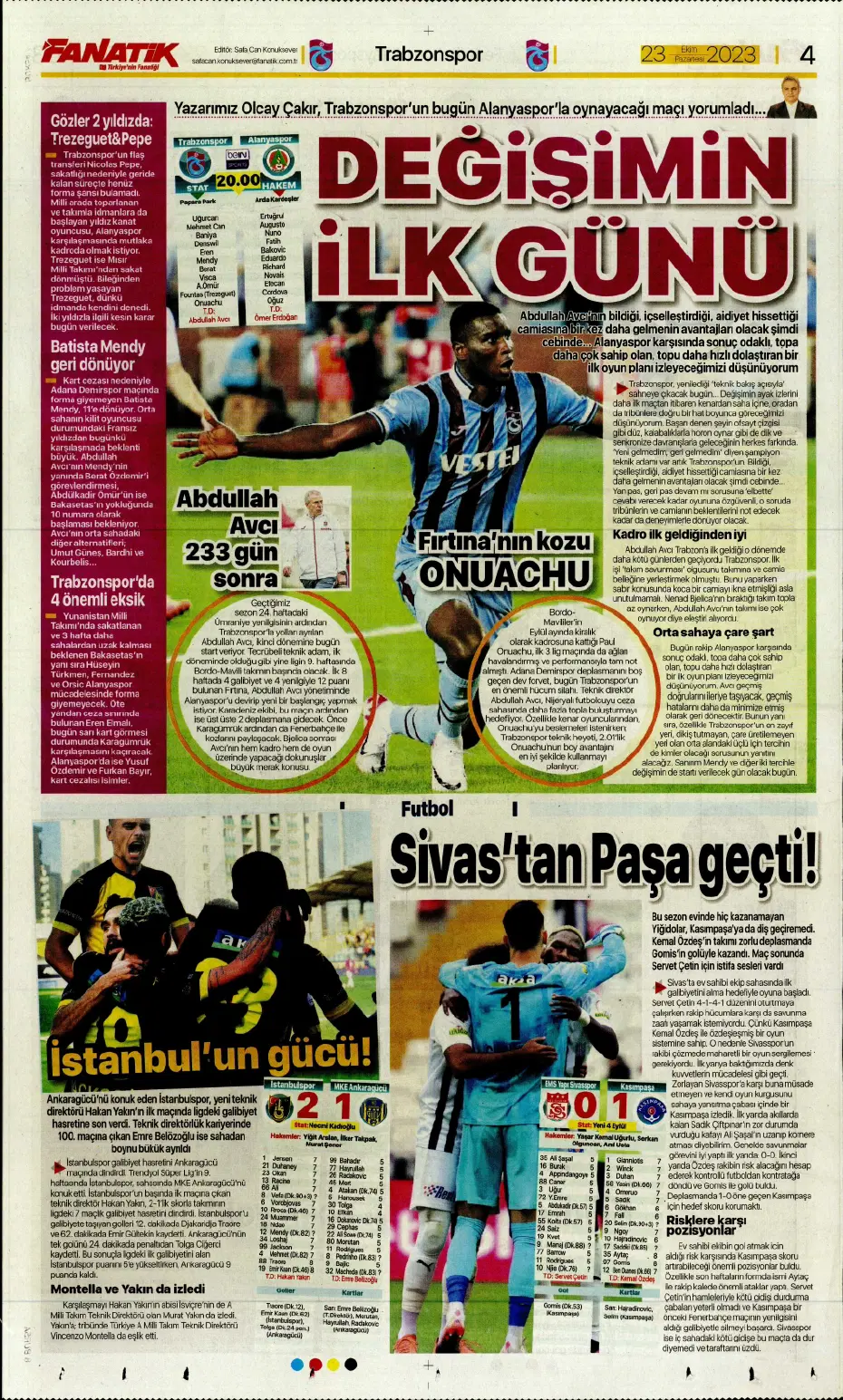 "Rekorları kıra kıra zirvede" | Sporun manşetleri (23 Ekim 2023) - 8 "Rekorları kıra kıra zirvede" | Sporun manşetleri (23 Ekim 2023) - 8