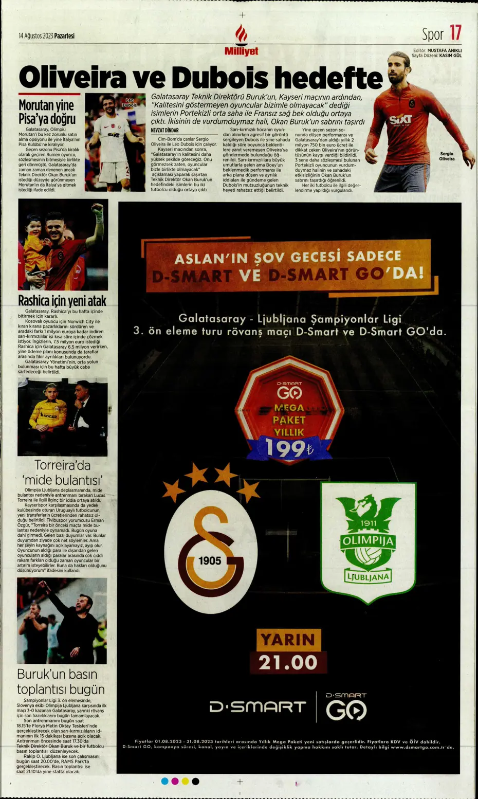 "Talisca için ilk teklif" | Sporun Manşetleri (14 Ağustos 2023) - 24