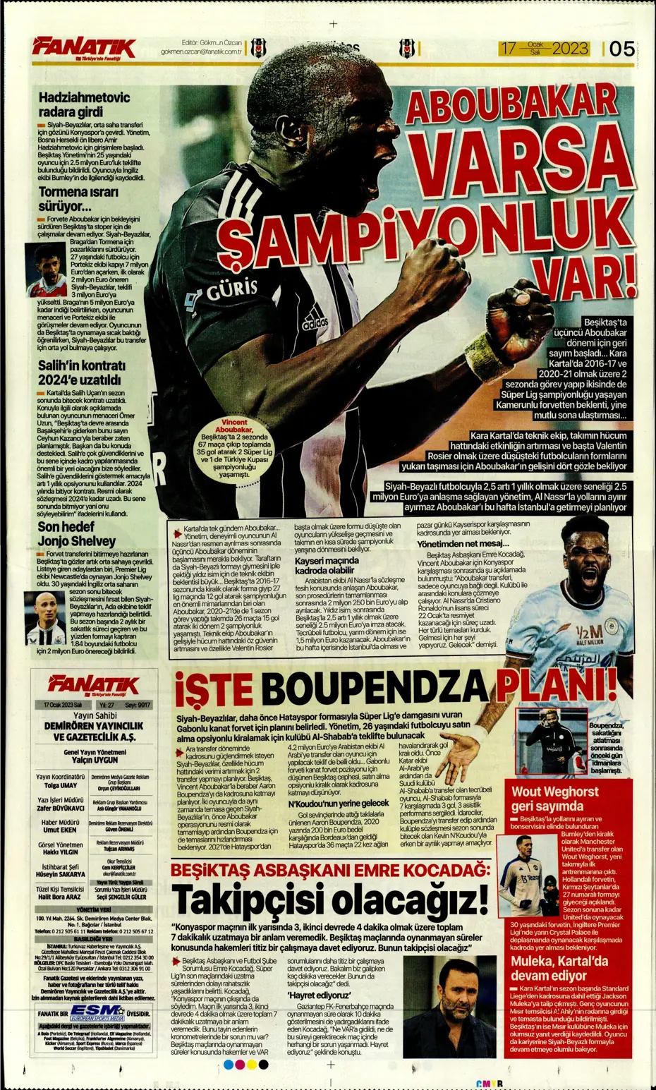 Sporun Manşetleri (17 Ocak 2023) - 4