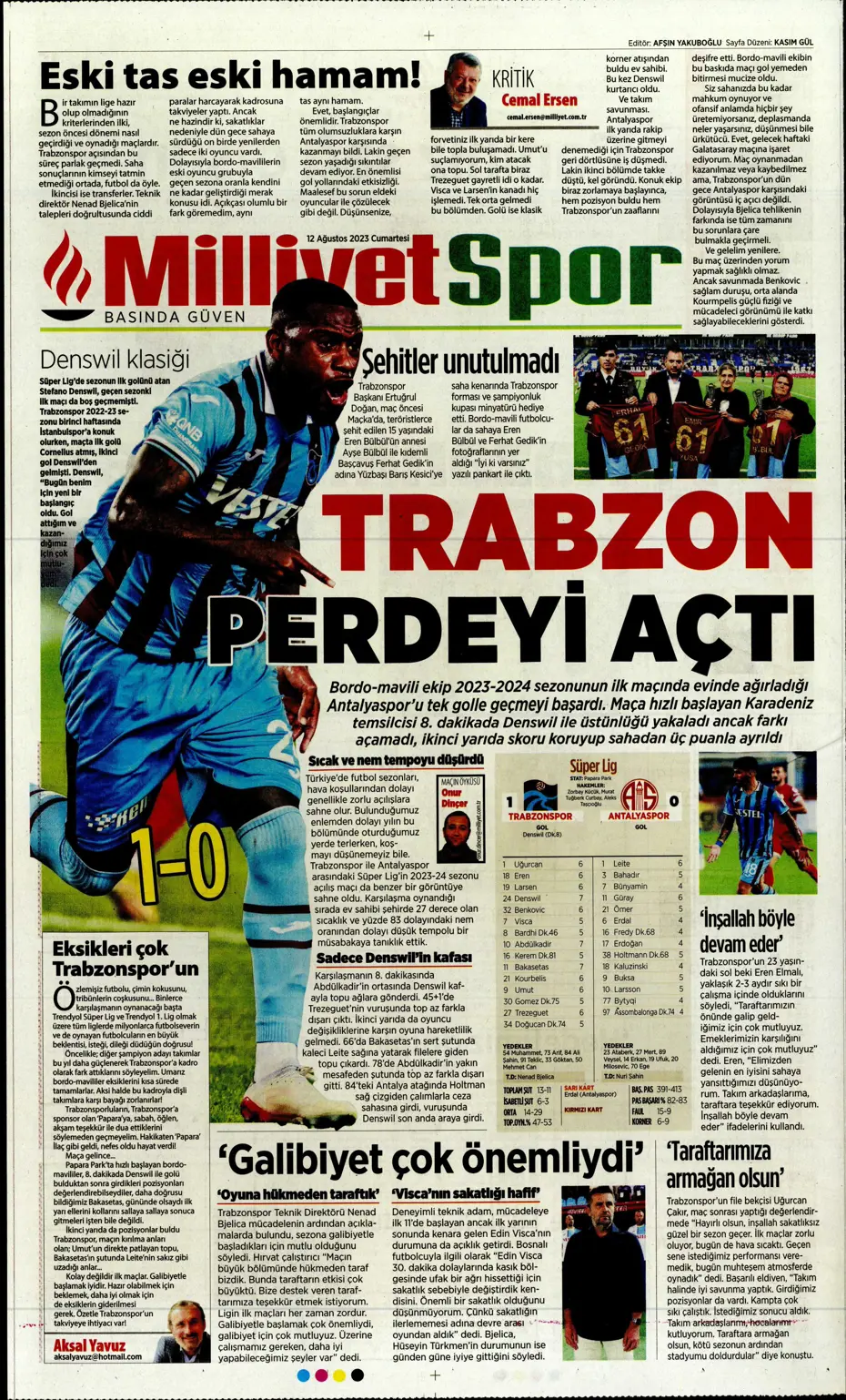 "Galatasaray'la anlaştım, bırakın gideyim" | Sporun manşetleri (12 Ağustos 2023) - 26